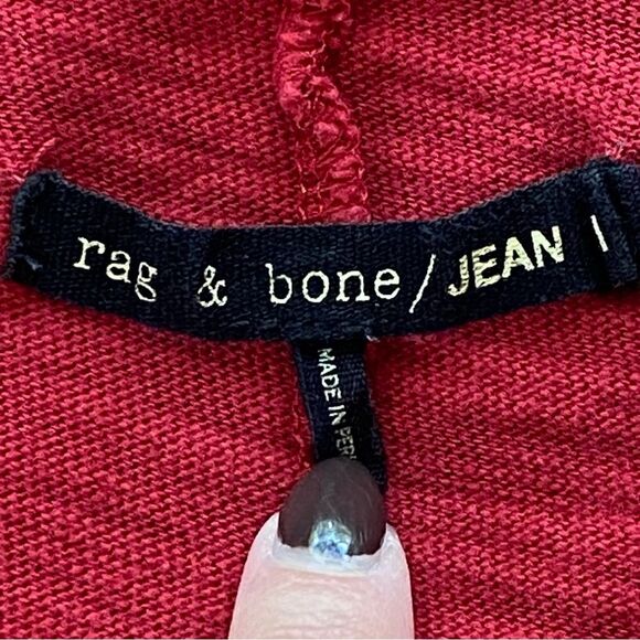 Rag & Bone/ JEAN Red Cast Number "5" Applique Tank Top Size Medium - Picture 11 of 15